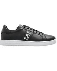 EA7 - Logo Detailed Lace-Up Sneakers - Lyst