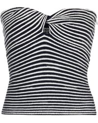 Zadig & Voltaire - Twista Striped Crochet-Knit Wool Top - Lyst