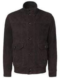 Brioni - Suede Bomber Jacket - Lyst