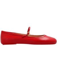 Gianvito Rossi - Carla Round Toe Flat Shoes - Lyst