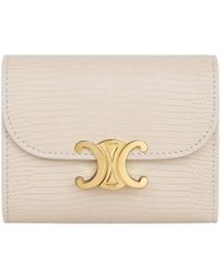 Celine - Small Flap Wallet Triomphe - Lyst