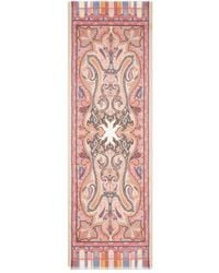 Etro - Cashmere, Silk And Wool Scarf With Paisley Motif - Lyst