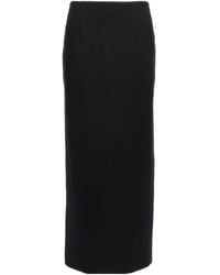 AURALEE - Stretch Double Face Knit Skirt - Lyst
