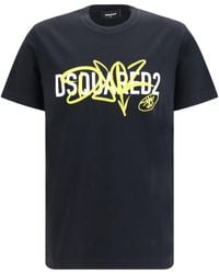 DSquared² - Logo-Print Graffiti T-Shirt - Lyst