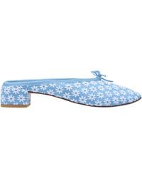 Repetto - Camille Floral-Print Bow-Detail Mules - Lyst
