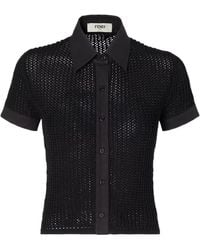 Fendi - Military Mesh Shirt - Lyst