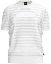 BOSS - Boss Crewneck Short-Sleeved Jumper - Lyst