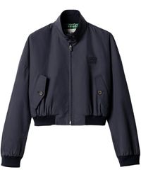 Miu Miu - Panama Cotton Blouson Jacket - Lyst