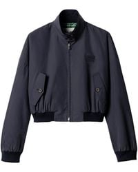 Miu Miu - Cropped Zip-Up Jacket - Lyst