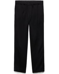 Prada - Cotton Fleece Pants With Re-Nylon Details - Lyst