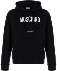 Moschino - Logo Print Hoodie - Lyst