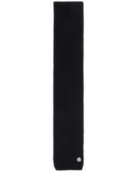 Moncler - Logo Patch Knitted Scarf - Lyst