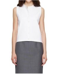 Flore Flore - Sleeveless Open-Front Vest - Lyst