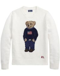 Polo Ralph Lauren - Polo Bear Intarsia Crewneck Jumper - Lyst