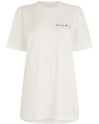 Anine Bing - Round Neck Short Sleeve T-Shirt - Lyst