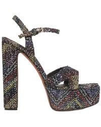 Missoni - Sequin Embellished Angela Platform Heel Sandals - Lyst