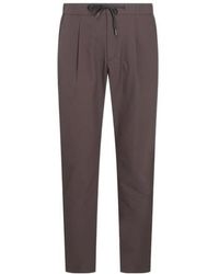 Herno - Drawstring Slim Cut Trousers - Lyst