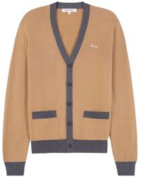 Maison Kitsuné - Maison Kitsuné Baby Fox-Patch Button-Up Cardigan - Lyst
