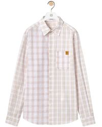 Loewe - Patchwork Check Shirt - Lyst