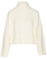 Loulou de Saison - Stintino Turtleneck Dropped-Shoulder Jumper - Lyst