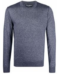 Dolce & Gabbana - Silk-Cashmere Blend Knitted Jumper - Lyst