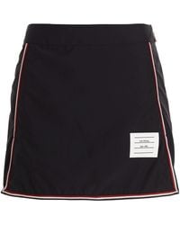 Thom Browne - Rwb High-Waist Golf Mini Skirt - Lyst