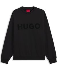 BOSS - Hugo Oversized-Fit Crewneck Sweatshirt - Lyst