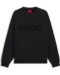 BOSS - Hugo Oversized-Fit Crewneck Sweatshirt - Lyst