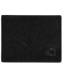 COACH - Logo-Plaque Bi-Fold Wallet - Lyst