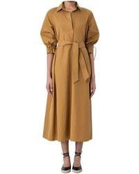 Max Mara - Mirto Belted Ruffled Dress - Lyst