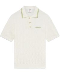 CASABLANCA - Tennis Boucle Polo Shirt - Lyst