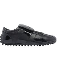 Tod's - Leather Lace-Up Low-Top Sneakers - Lyst