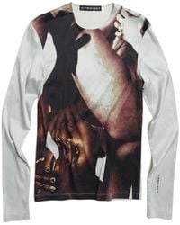 Y. Project - Body Collage-Print Long-Sleeve T-Shirt - Lyst