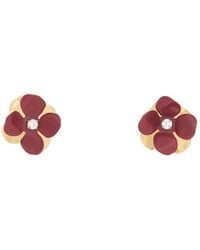 Marni - Embellished Floral Motif Earrings - Lyst