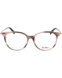 Max Mara - Round Frame Glasses - Lyst