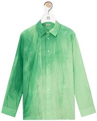 Loewe - Button-Down Cotton Shirt - Lyst
