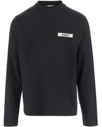 Jacquemus - Logo Patch Crewneck T-Shirt - Lyst