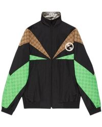 Gucci - Gg Monogram Highneck Track Jacket - Lyst