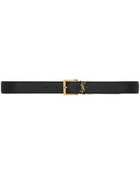 Saint Laurent - Cassandre Vadim Reversible Belt - Lyst