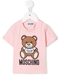 Moschino - Teddy Bear-Print Short-Sleeved T-Shirt - Lyst