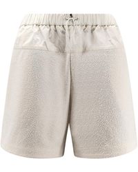 Moncler - Boucle Elastic Waist Shorts - Lyst