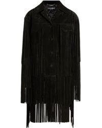 Dolce & Gabbana - Split Leather Jacket - Lyst