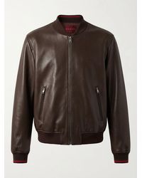 Gucci - Logo Embroidered Zip-Up Bomber Jacket - Lyst