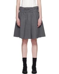 ShuShu/Tong - Draped Waist Wide-Pleat Midi Skirt - Lyst