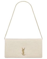 Saint Laurent - Calypso Logo Plaque Mini Shoulder Bag - Lyst