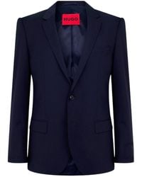 BOSS - Henry Blazer Single-Breasted Suit Jacket - Lyst