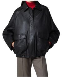 Rohe - Long Sleeve Leather Jacket - Lyst