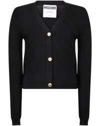Moschino - Long-Sleeved Knitted Cardigan - Lyst