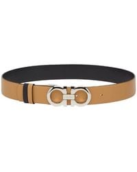 Ferragamo - Double-Sided Gancini Belt - Lyst