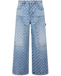 DSquared² - Light Wash Baggy Carpenter Jeans - Lyst